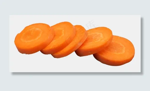 黄色切片胡萝卜