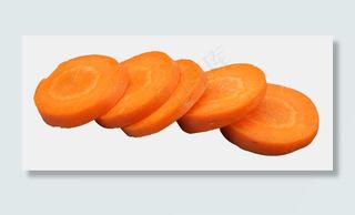 黄色切片胡萝卜