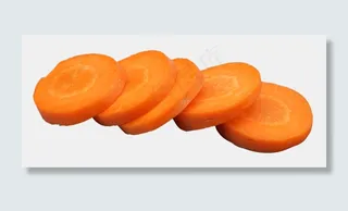 黄色切片胡萝卜