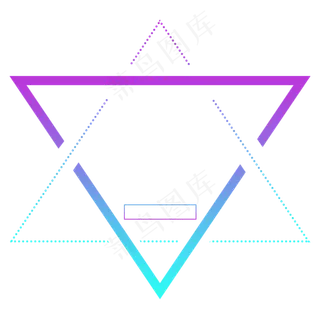 渐变电商几何图形