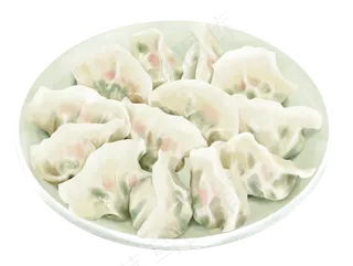 年夜饭手绘写实饺子