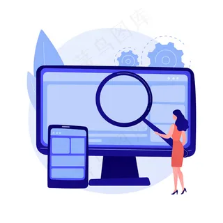 数据挖掘抽象概念向量说明。数据检查，信息挖掘，信息仓库，收集技术，发现模式，人工智能，机器学习抽象隐喻。