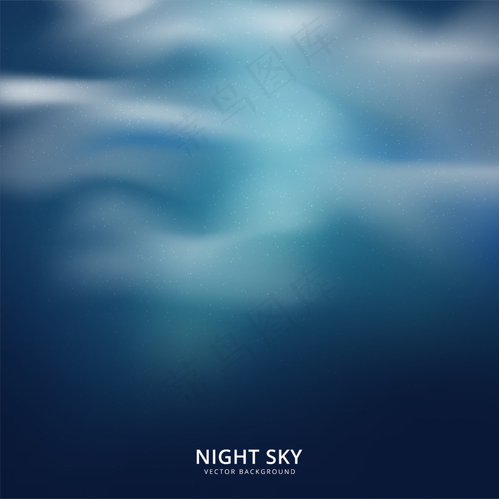 夜空抽象背景。矢量图