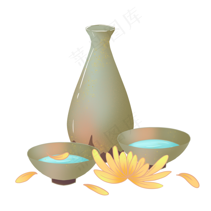 重阳节菊花白酒