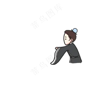 七夕节牛郎织女手绘卡通