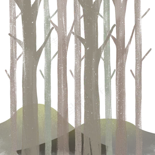 苍凉的一座小山林