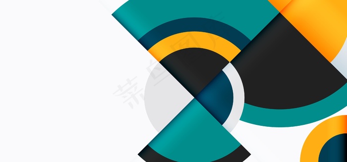 不同色彩形状的渐变几何壁纸