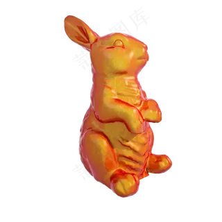 中秋玉兔装饰物png图