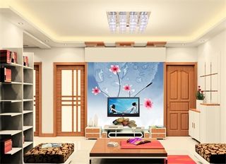 电视墙背景画效果图片
