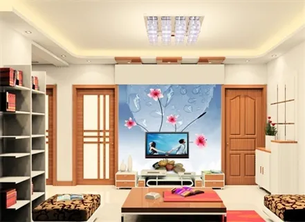 电视墙背景画效果图片 电视墙背景画效果图片