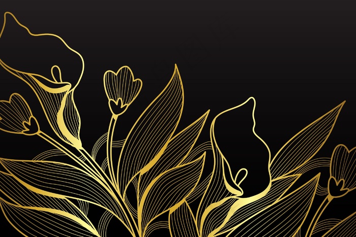 渐变金色线性背景