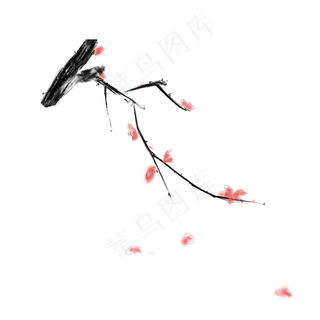 中国风梅花免扣图