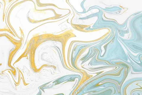 金色光泽纹理的液体大理石背景 金色光泽纹理的液体大理石背景
