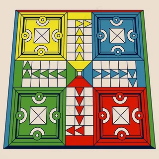 不同视角的Ludo棋盘游戏