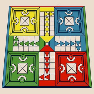 不同视角的Ludo棋盘游戏