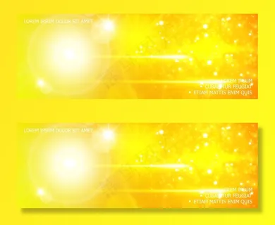 真实的闪光和灯光效果背景与镜头闪光闪耀阳光闪光效果在黄色