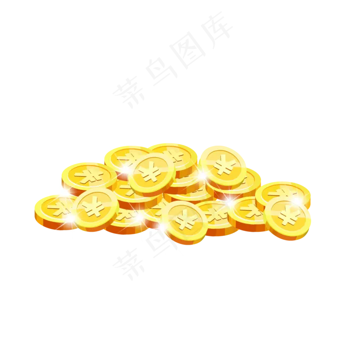 金币堆钱币堆(2000*2000px 300 dpi )ai矢量模版下载