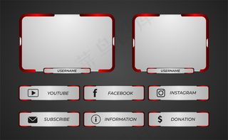 Twitch面板覆盖，用于游戏流媒体