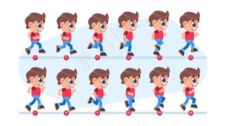 卡通人物动画框架