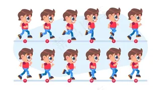 卡通人物动画框架