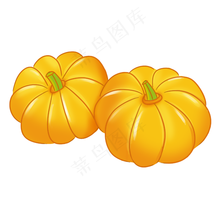 手绘卡通蔬菜南瓜