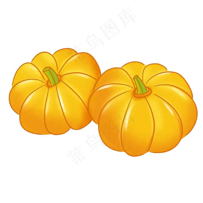 手绘卡通蔬菜南瓜(3000X3000(DPI:300))psd模版下载