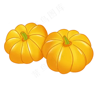 手绘卡通蔬菜南瓜