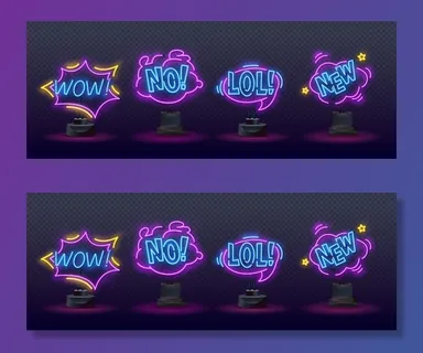 小丑霓虹灯招牌