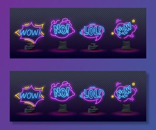 小丑霓虹灯招牌