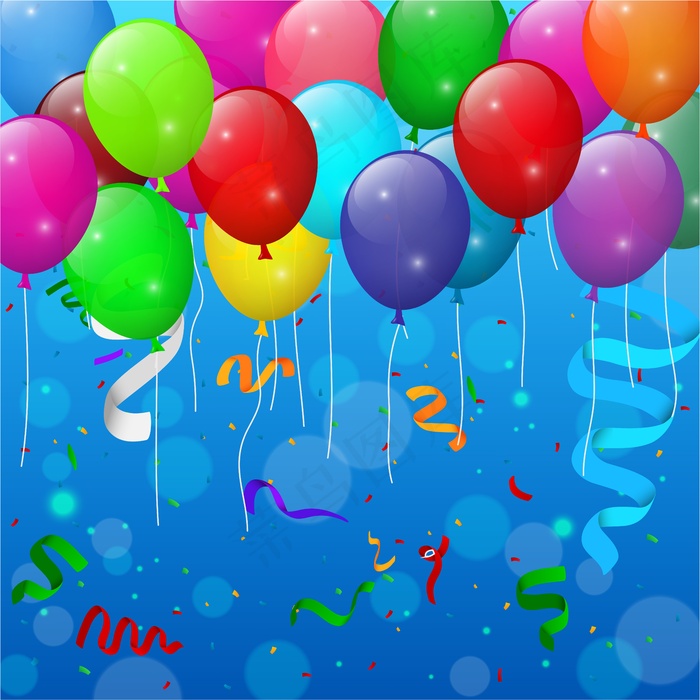 生日快乐eps,ai矢量模版下载