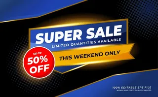 蓝色大减价背景