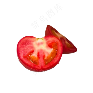 切半的红色西红柿