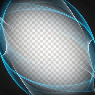 透明背景上的波浪形