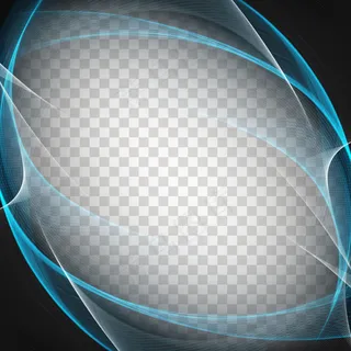 透明背景上的波浪形