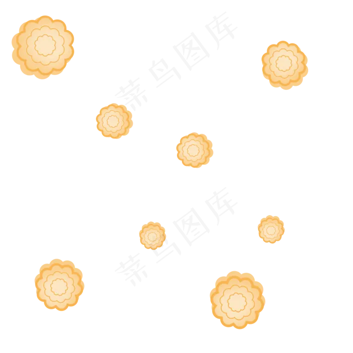月饼漂浮中秋节月饼八月十五(2000X2000(DPI:300))psd模版下载