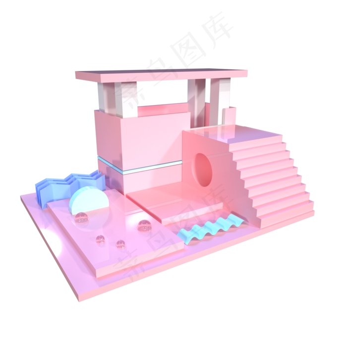 情人节粉色浪漫场景(2000X2000(DPI:72))psd模版下载