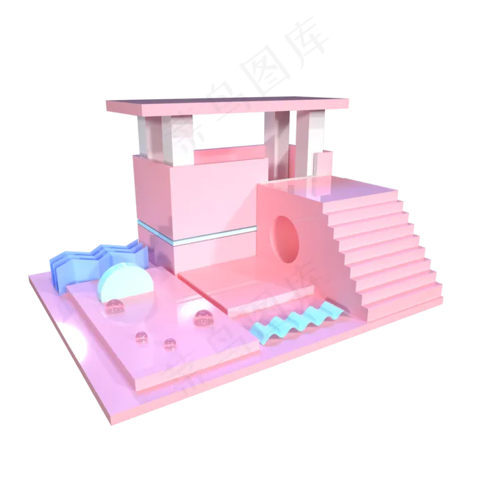 情人节粉色浪漫场景(2000X2000(DPI:72))psd模版下载