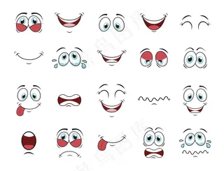 卡通人脸图标集