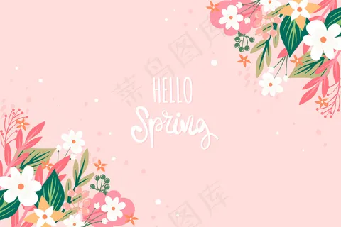 花卉迎春概念 花卉迎春概念