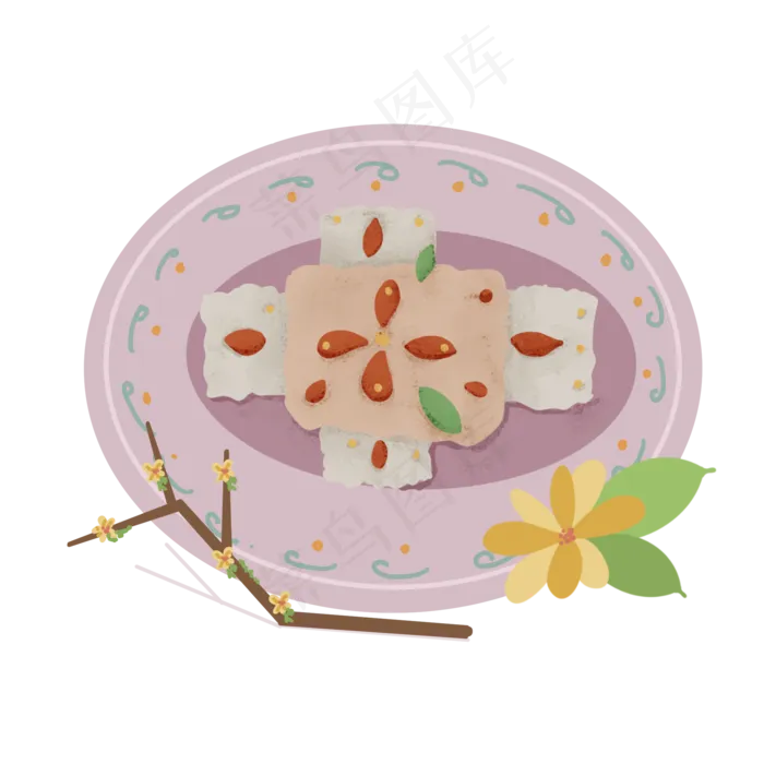 重阳节美食桂花糕(2000X2000(DPI:132))psd模版下载