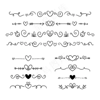 手绘装饰分隔器系列