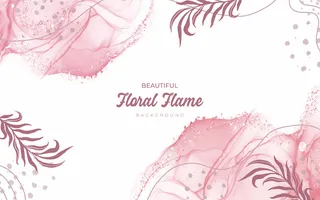 花卉背景手绘设计