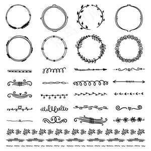 框架和装饰元素的集合