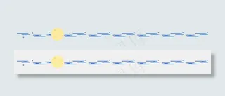 中秋圆月流云分割线