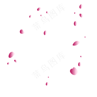 掉落的粉色花瓣七夕