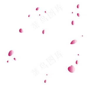 掉落的粉色花瓣七夕