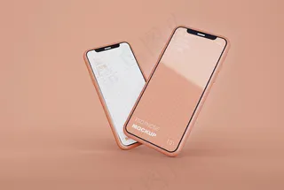 两个智能手机模型样机