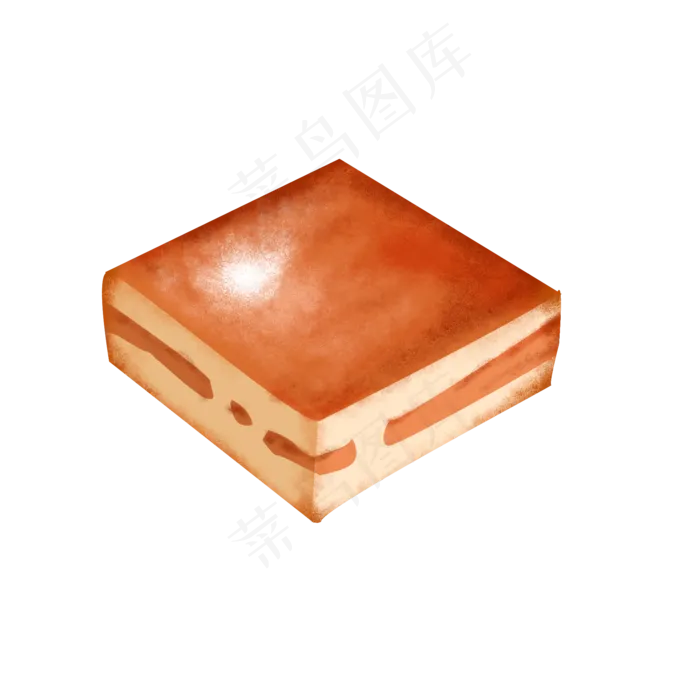 咖啡色蛋糕糕点桂花糕食品写实免(2000X2000(DPI:300))psd模版下载