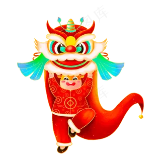 牛年福牛迎春舞狮