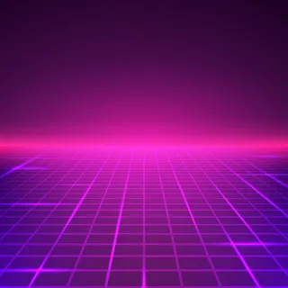 紫色抽象复古景观。未来数字表面。科幻抽象几何背景。